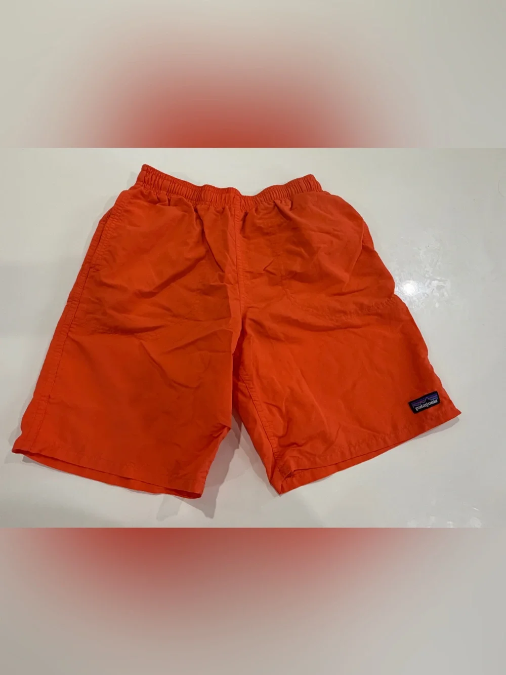 Patagonia Baggies Shorts Kids XL (14-16) Orange Swim Trunks